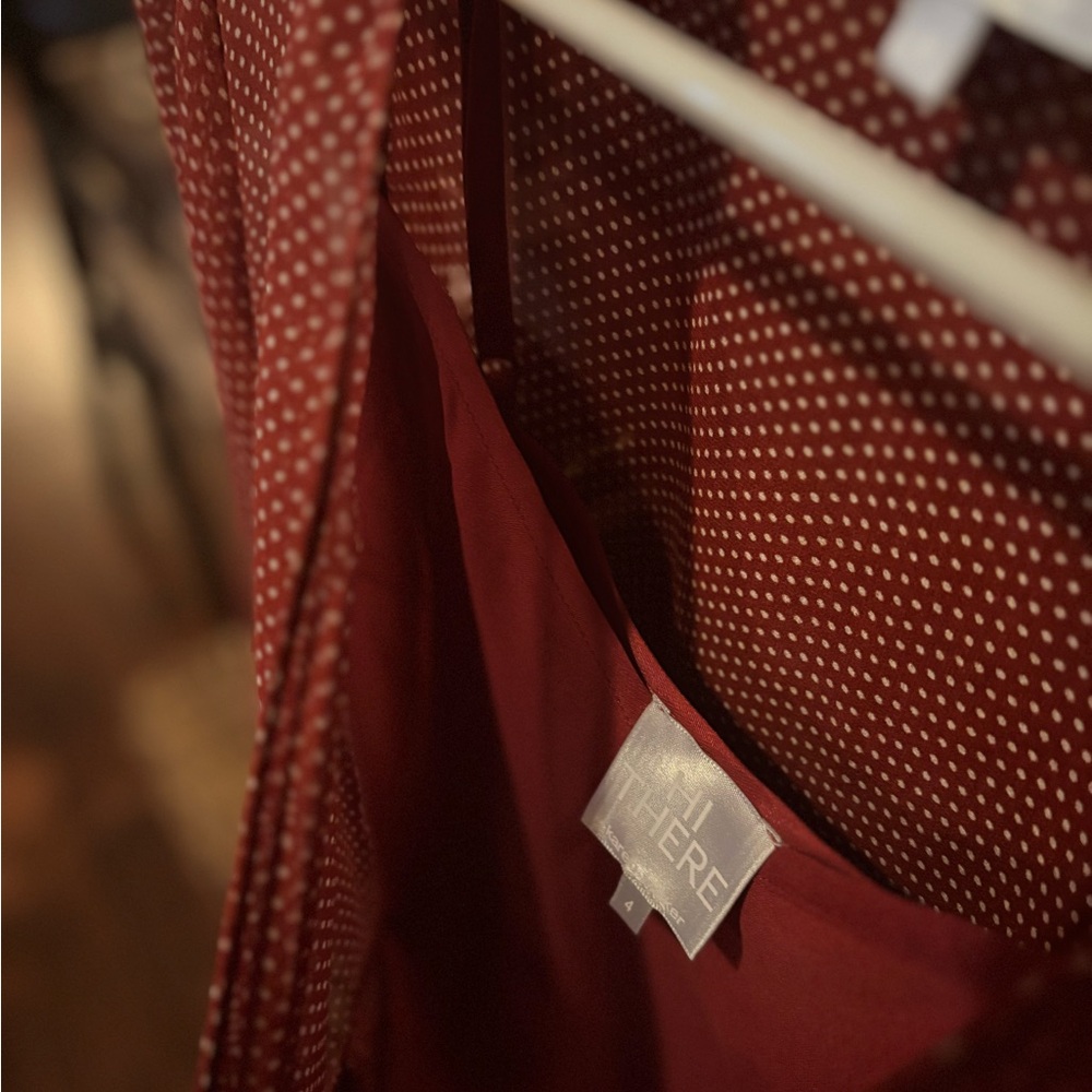 Karen Walker Red Long Sleeve Dress - Picture 4 of 4